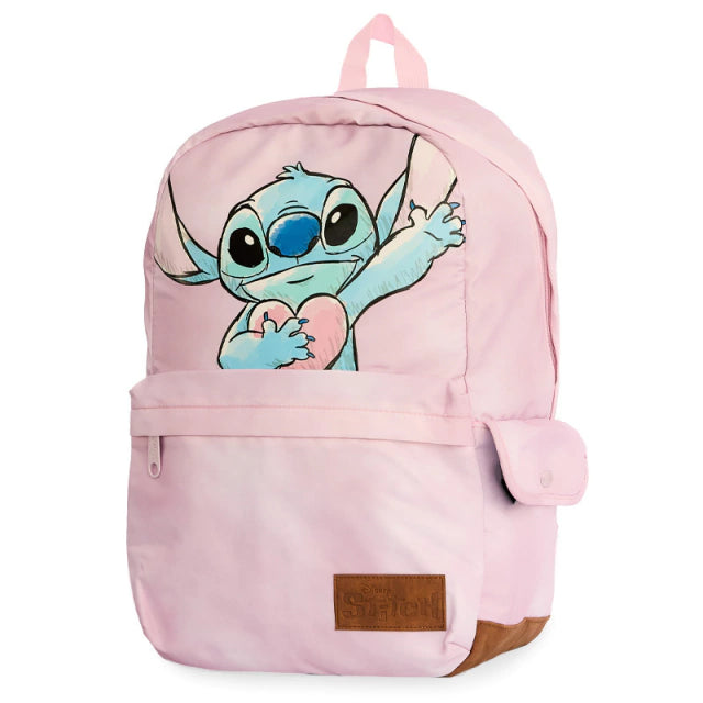 Mochila Escolar de Costas Stitch + Estojo de Brinde