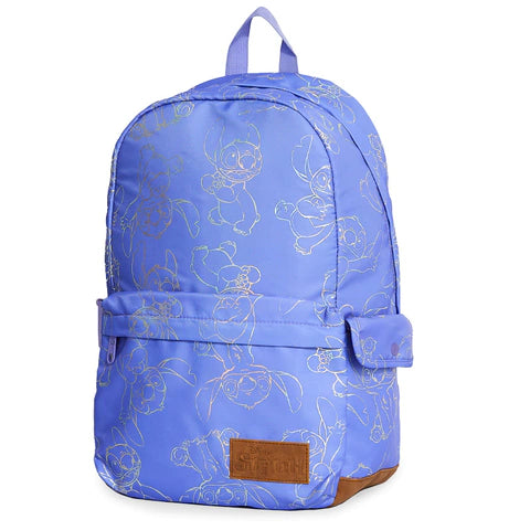 Mochila Escolar de Costas Stitch + Estojo de Brinde