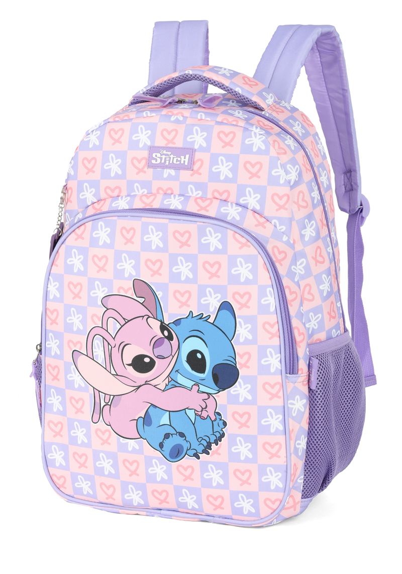 Kit Mochila Stitch in Love Disney - Com Lancheira e Estojo