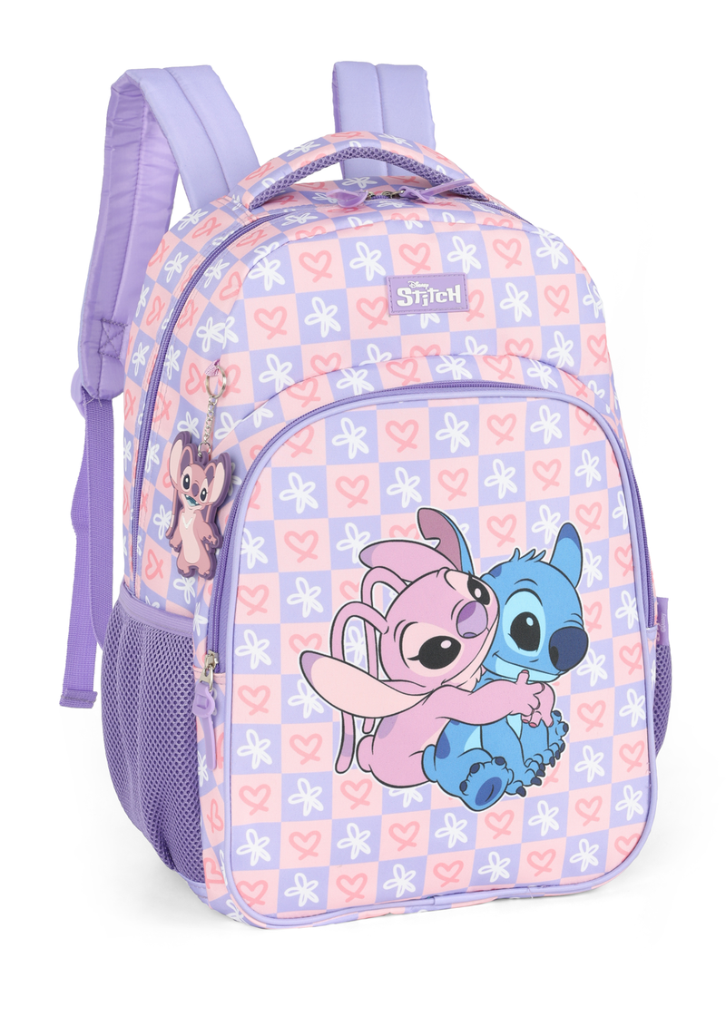 Kit Mochila Stitch in Love Disney - Com Lancheira e Estojo