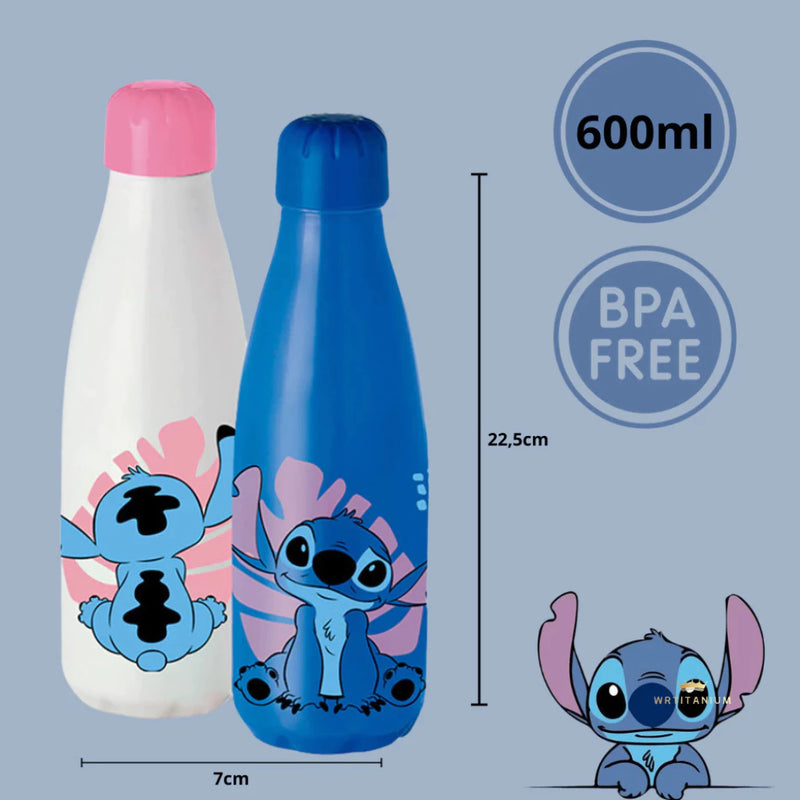 Garrafa de plastico 600ml stitch paris pet