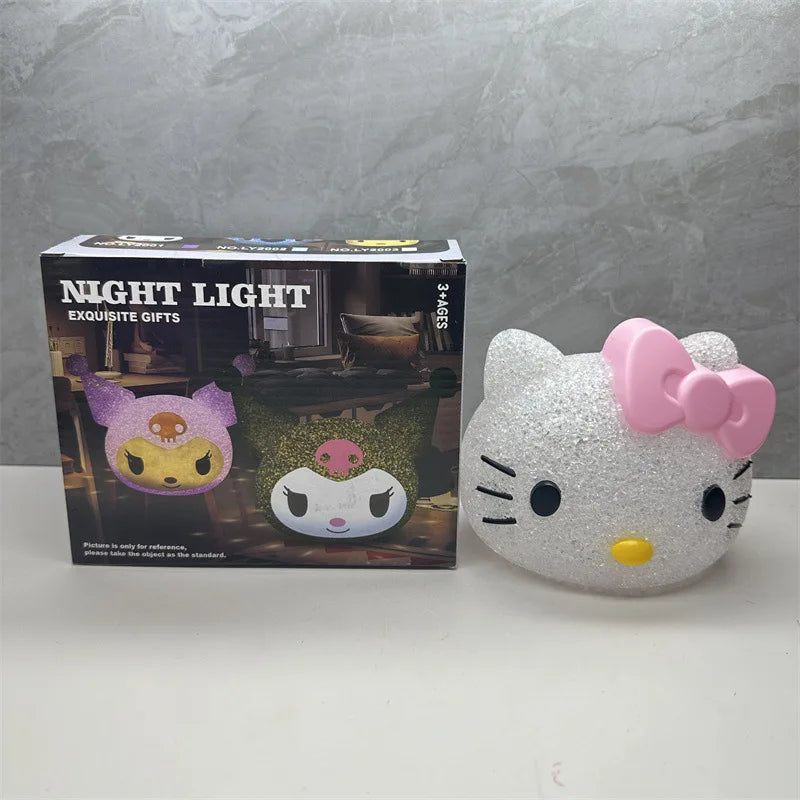 Luminária Noite Estrelada Stitch & Kuromi