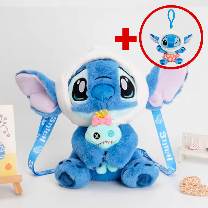 Pelúcias Stitch Bolsa/Mochila - Edição Disney® + Chaveiro de Brinde