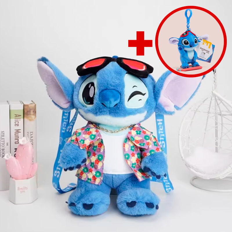 Pelúcias Stitch Bolsa/Mochila - Edição Disney® + Chaveiro de Brinde