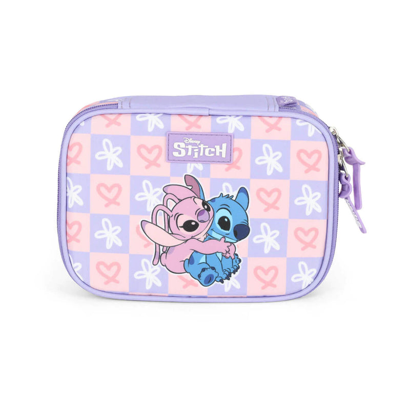 Kit Mochila Stitch in Love Disney - Com Lancheira e Estojo